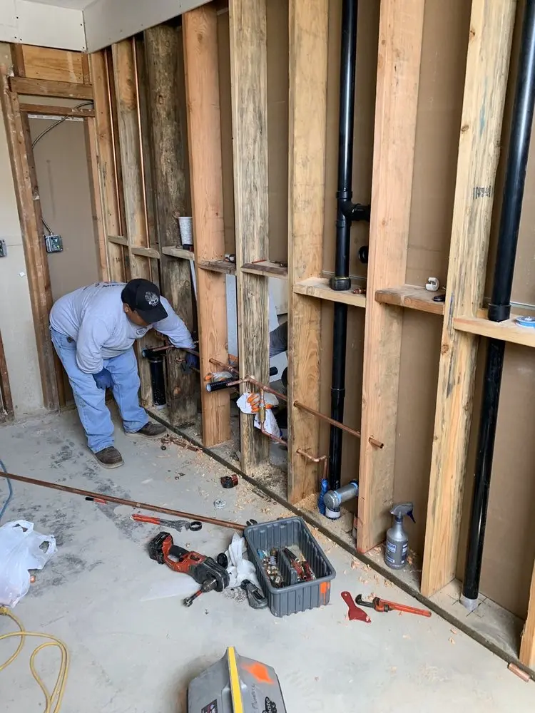 Commercial rough-in plumbing for Gas Line Repair in Granger